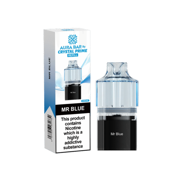 Aura Bar Crystal Prime 10K Prime Mr Blue Prefilled Pod