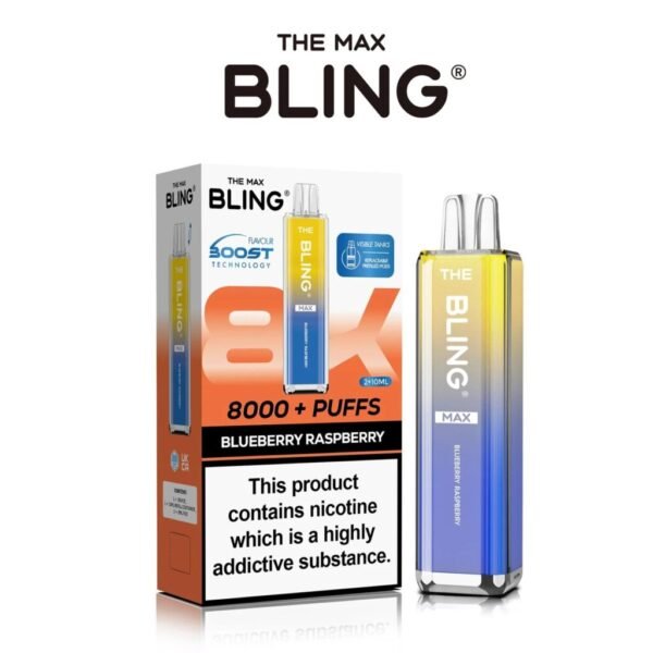 Bling Max 8000 Puffs Vape Kit Blueberry Raspberry 1