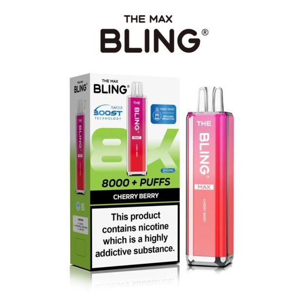 Bling Max 8000 Puffs Vape Kit Cherry Berry 1