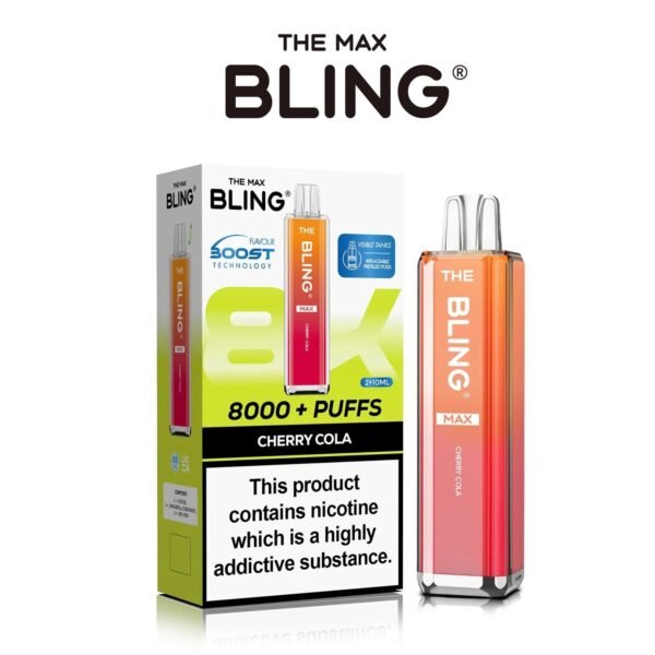 Bling Max 8000 Puffs Vape Kit Cherry Cola 1