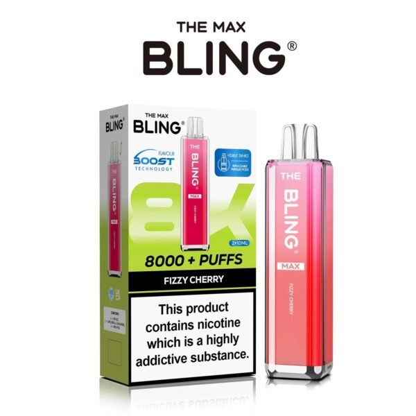 Bling Max 8000 Puffs Vape Kit Fizzy Cherry 1