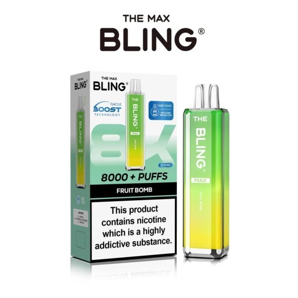 Bling Max 8000 Puffs Vape Kit Fruit Bomb 1