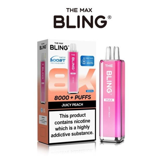 Bling Max 8000 Puffs  Rechargeable prefilled Pod Kit
