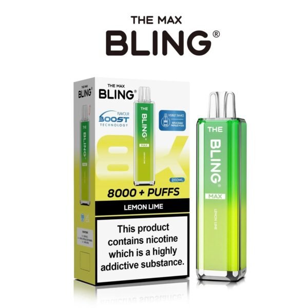 Bling Max 8000 Puffs Vape Kit Lemon And Lime 1