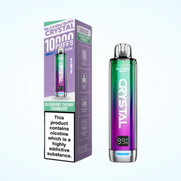 Bloody Bar Crystal 10K Rechargeable prefilled Pod Kit - Pack of 10
