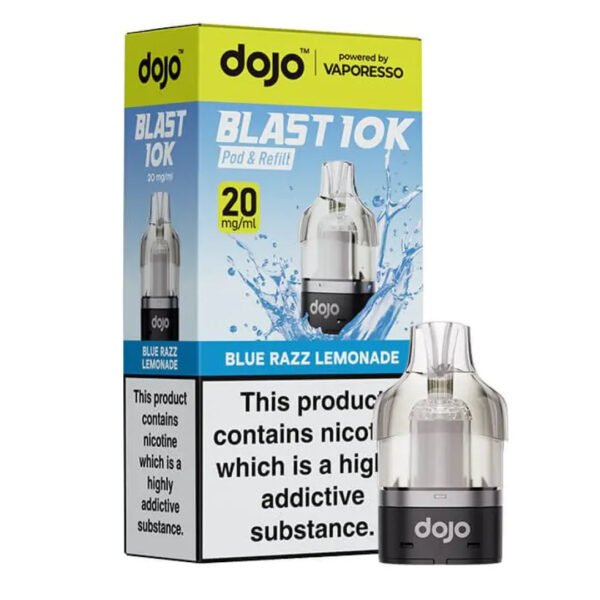 Dojo Blast 10K Replacement Pods In Blue Razz Lemonade