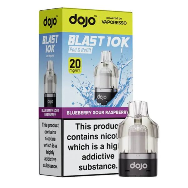 Dojo Blast 10K Replacement Pods In Blueberry Sour Raspberry
