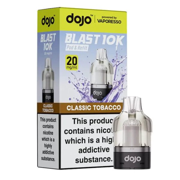 Dojo Blast 10K Replacement Pods In Classic Tobacco
