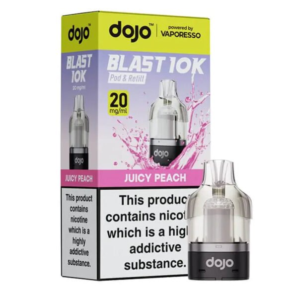 Dojo Blast 10K Replacement Pods In Juicy Peach