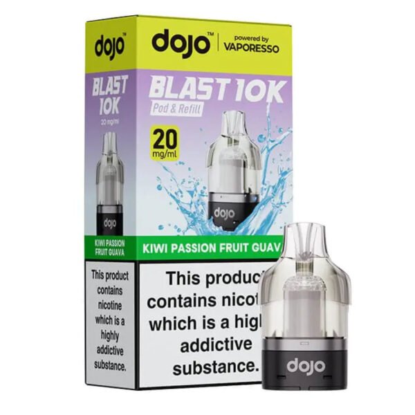 Dojo Blast 10K Replacement Pods In Kiwi Passion Fruit Guava
