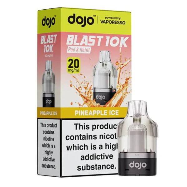 Dojo Blast 10K Replacement Pods In Pineapple Ice