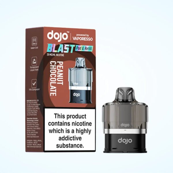 Dojo Blast Replacement Pod In Peanut Chocolate Flavour