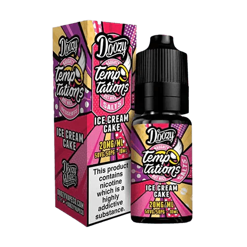 Doozy Temptation Nic Salt 10Ml E Liquids Box Of 10 Theno1Plugshop 845689