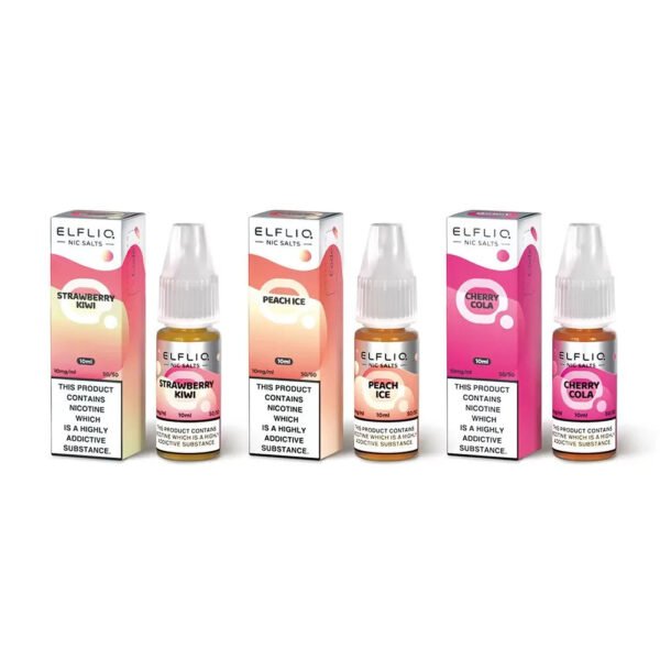 Elf Bar Elfliq 10Ml Nic Salt Pack Of 10 Theno1Plugshop 700302