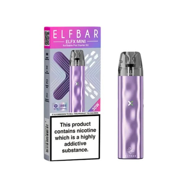 Elf Bar Elfx Mini Pod Vape Kit Lilac