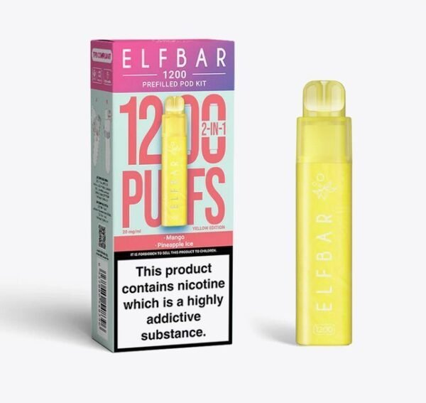Elfbar 1200 Puffs 2 In 1 Prefilled Pod Kit Vape Wholesale Mcr 438816