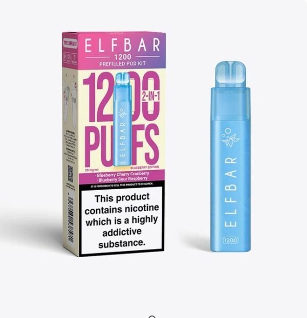 Elfbar 1200 Puffs 2 In 1 Prefilled Pod Kit Vape Wholesale Mcr 655006