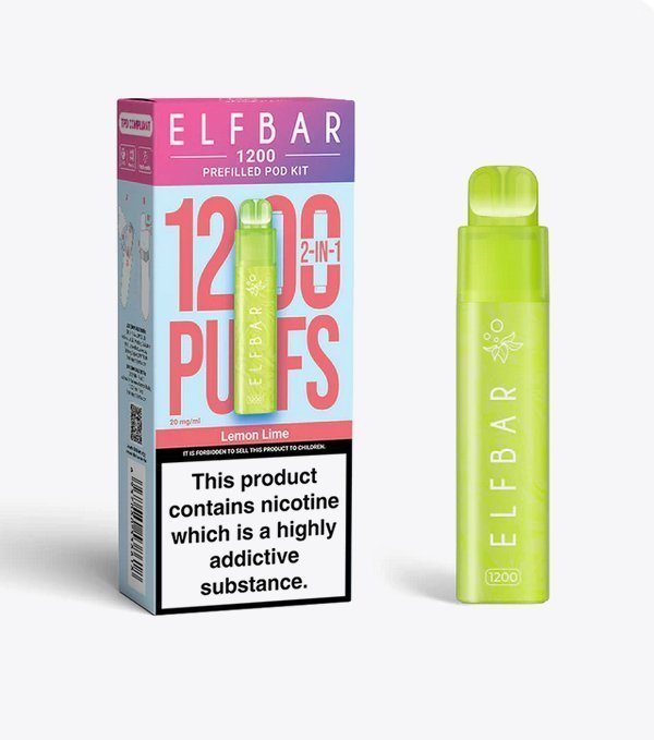Elfbar 1200 Puffs 2 In 1 Prefilled Pod Kit Vape Wholesale Mcr 746037