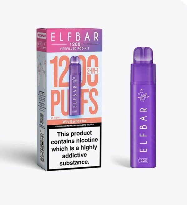 Elfbar 1200 Puffs 2 In 1 Prefilled Pod Kit Vape Wholesale Mcr 893871