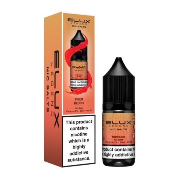 Elux Legend Nic Salts 10Ml E Liquids Box Of 10 Theno1Plugshop 849106