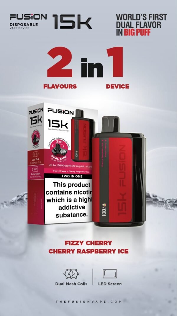 Fusion 15K Puffs 2 In 1 Disposable Vape Pod Kit Box Of 5 Fizzy Cherry Cherry Raspberry Vapeukwholesale 876081 C2009459 Be28 4B09 Bcaa 5Ad75Ce20Cc0