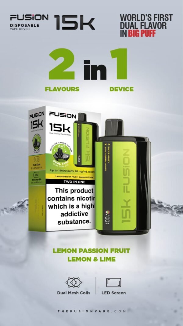 Fusion 15K Puffs 2 In 1 Disposable Vape Pod Kit Box Of 5 Lemon Passion Fruit Lemon Lime Vapeukwholesale 762665 82Ac4702 775E 4Fb6 824A 59924C581Df3