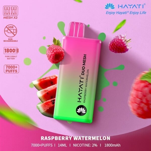Hayati Duo Mesh 7000 Puffs Disposable Vape Pod Box Of 10 Simbavapeswholesale 354718