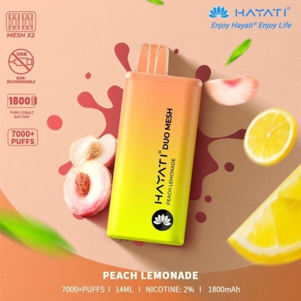 Hayati Duo Mesh 7000 Puffs Disposable Vape Pod Box Of 10 Simbavapeswholesale 545288