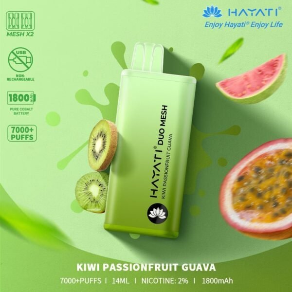 Hayati Duo Mesh 7000 Puffs Disposable Vape Pod Box Of 10 Simbavapeswholesale 549227