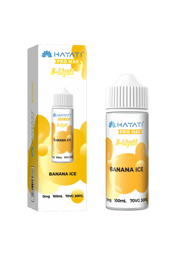 Hayati Pro Max E Liquid 100Ml Shortfill Banana Ice