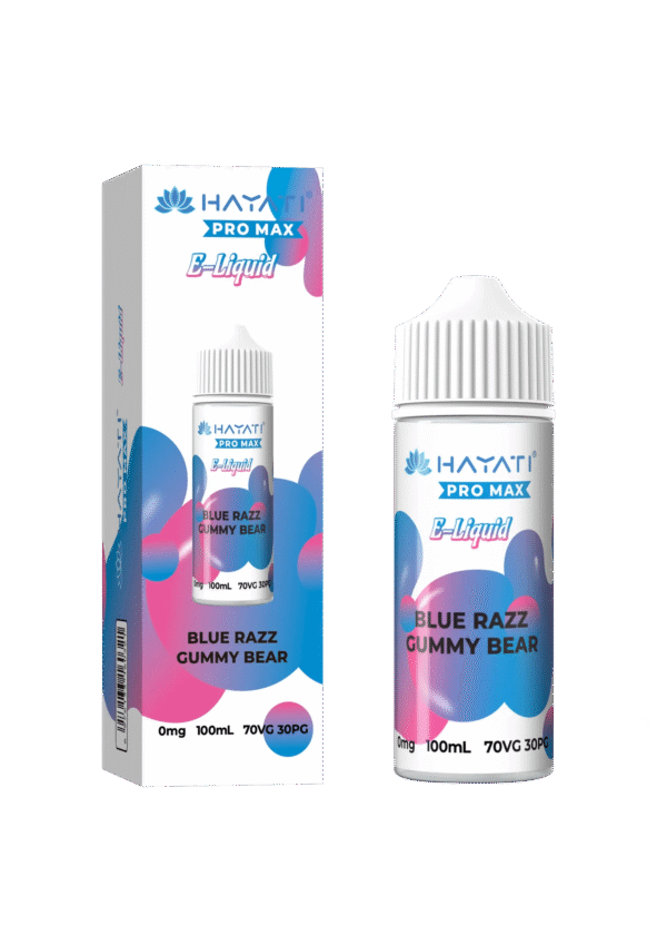 Hayati Pro Max E Liquid 100Ml Shortfill Blue Razz Gummy Bear