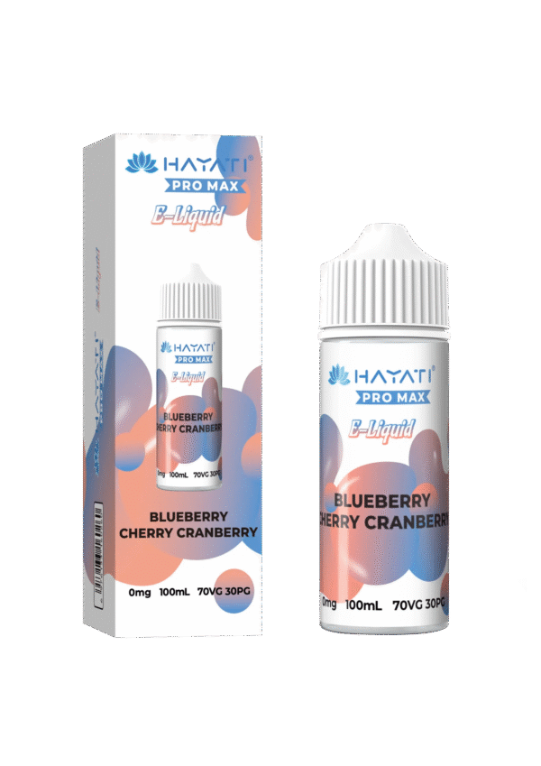 Hayati Pro Max E Liquid 100Ml Shortfill Blueberry Cherry Cranberry