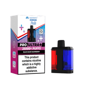 Hayati Pro Ultra Plus 25K Blue Sour Raspberry Flavored Prefilled Pod