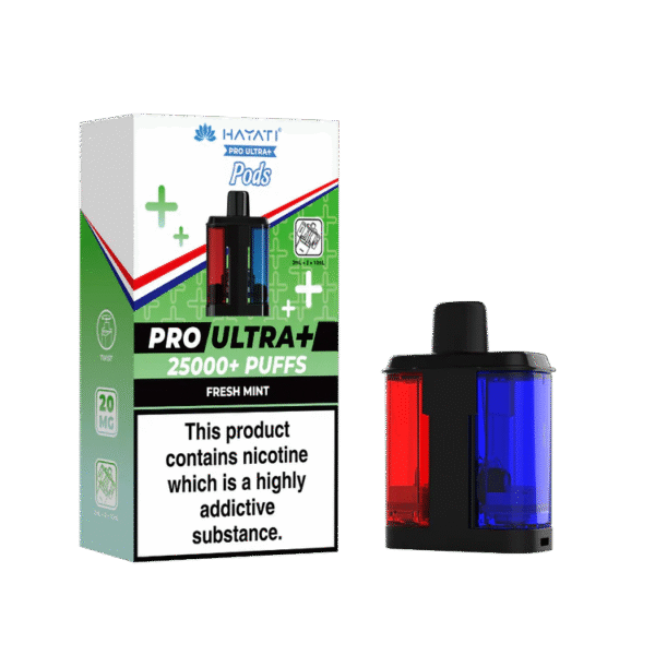 Hayati Pro Ultra Plus 25K Fresh Mint Flavored Prefilled Pod