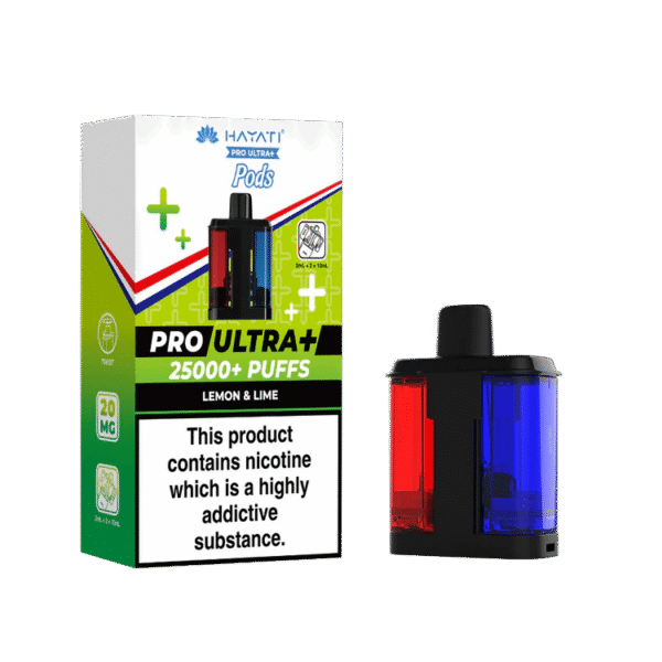 Hayati Pro Ultra Plus 25K Lemon And Lime Flavored Prefilled Pod
