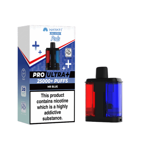 Hayati Pro Ultra Plus 25K Mr Blue Flavored Prefilled Pod