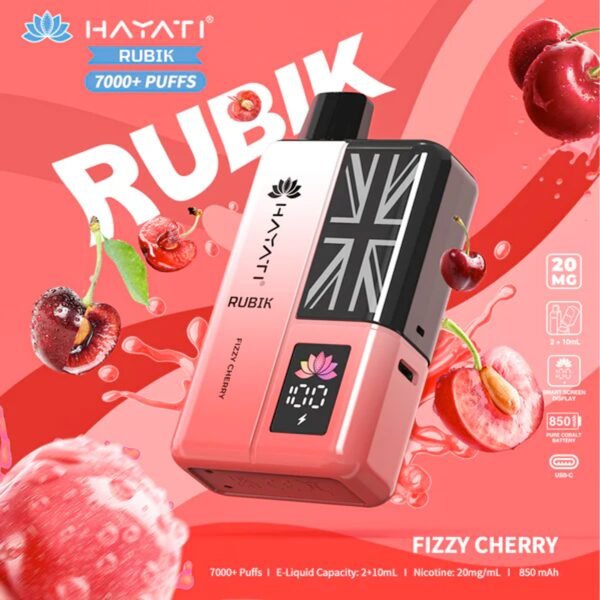 Hayati Rubik 7000 Plus Puffs In Fizzy Cherry