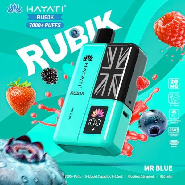 Hayati Rubik 7000 Plus Puffs In Mr Blue