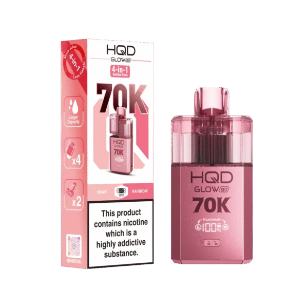 HQD Glow Air 70K Vape Kit [Pack of 5]