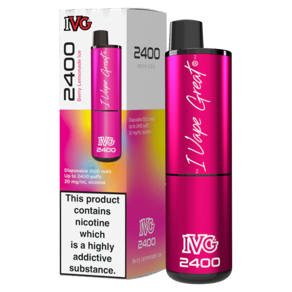 Ivg 2400 Disposable Vape Pod 10x Multipack – 20MG | Aroma King