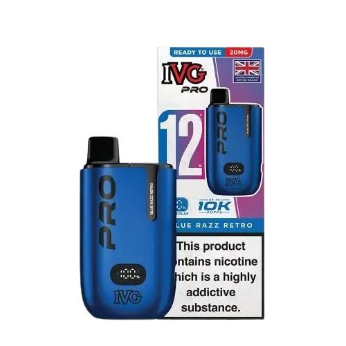 Ivg Pro 12 Prefilled Vape Kit In Blue Razz Retro