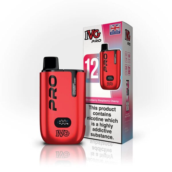 Ivg Pro 12 Prefilled Vape Kit In Strawberry Raspberry Cherry