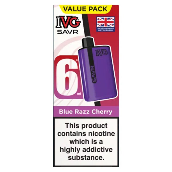 Ivg Savr 3000 Vape Kit In Blue Razz Cherry