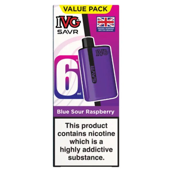 Ivg Savr 3000 Vape Kit In Blue Sour Raspberry