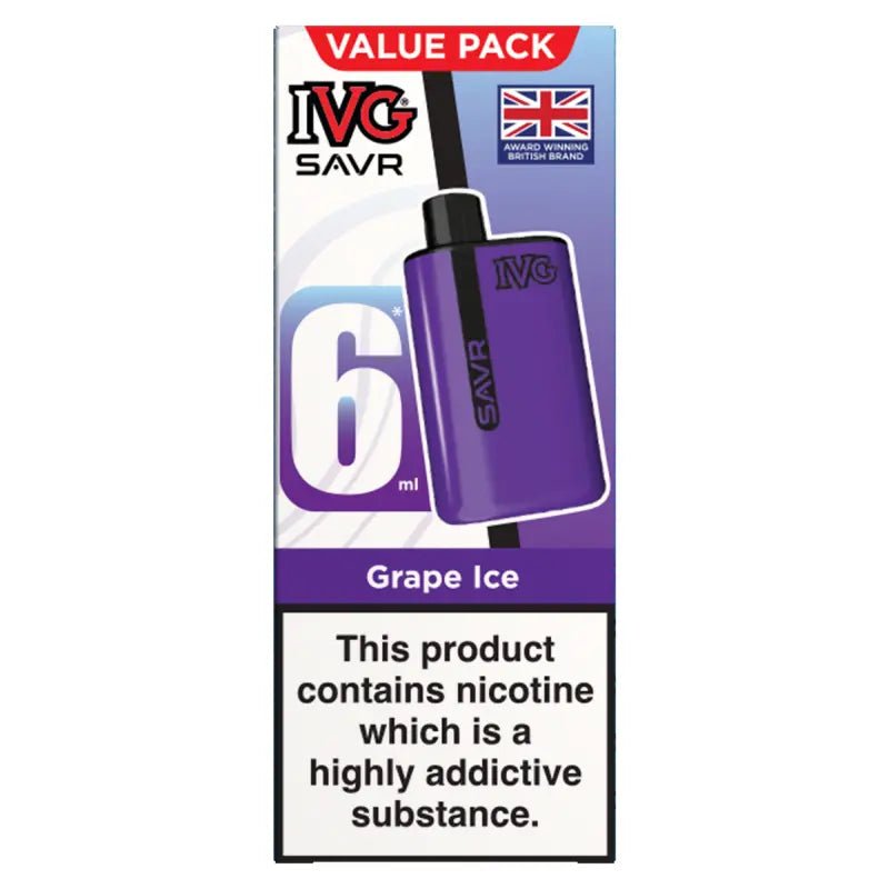 Ivg Savr 3000 Vape Kit In Grape Ice