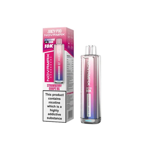 Juicy Pod Novamax 10K Prefilled Pod Kit In Strawberry Grape Bg