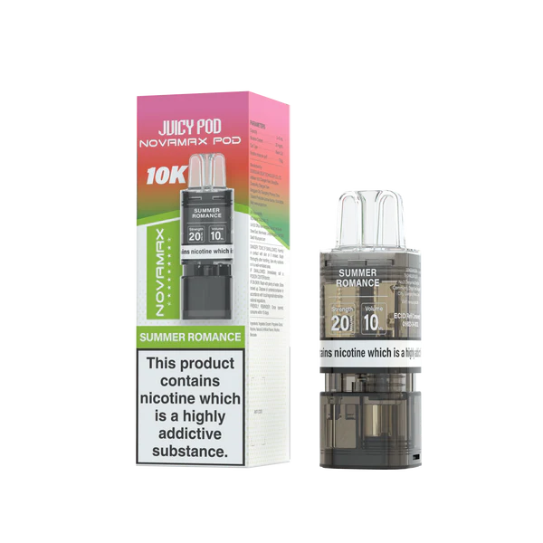 Juicy Pod Novamax 10K Replacement Pod In Summer Romance