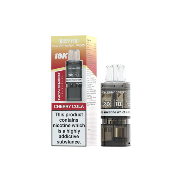 Juicy Pod Novamax 10K Vape Kit In Cherry Cola Flavour
