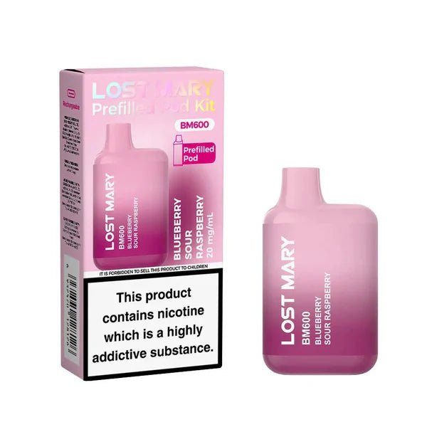 Lost Mary Bm600 Prefilled Pod Kit In Blueberry Sour Raspberry