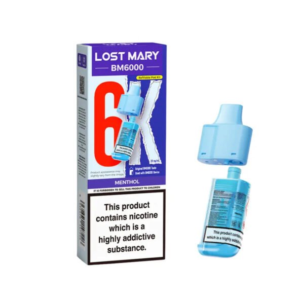 Lost Mary Bm6000 Refillable Pod In Menthol Flavour